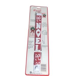 Vintage Christmas Holiday Door Wreath Hanger New Old Stock